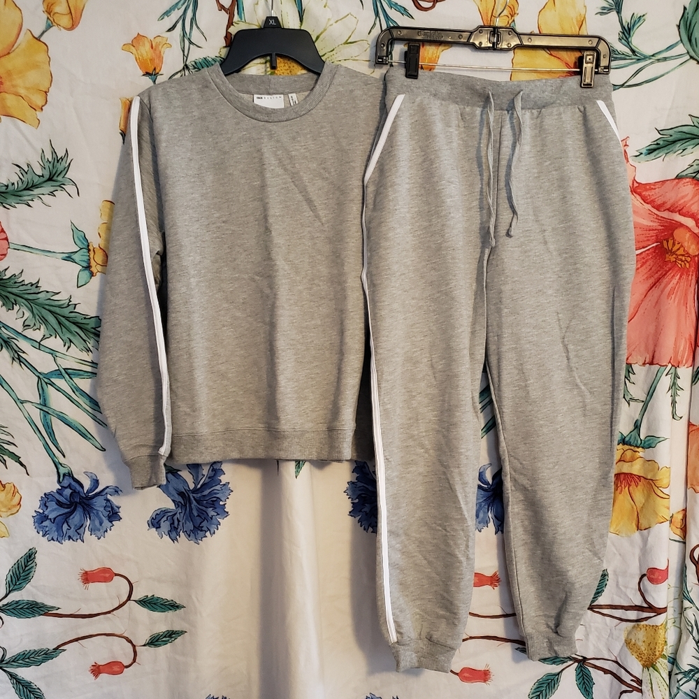 ASOS Design Grey & White Track Suit